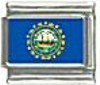 US State Flag - New Hampshire 9mm Italian charm